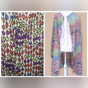 Vintage Vanity Fair Colorful Patterned Mumu Dress Women's Size 36